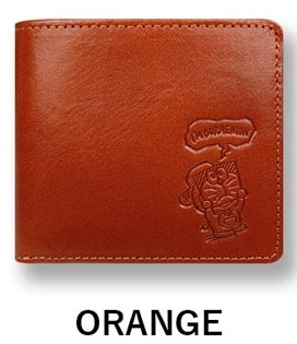 財布 メンズ 二つ折り 本革 ドラえもん 藤子プロ 高級イタリアンレザー