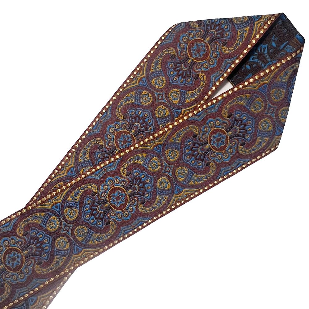 チロリアンテープ チロリアンテープ 幅56mm 幅広 エンジ ブルー 刺繍リボン 1m単位