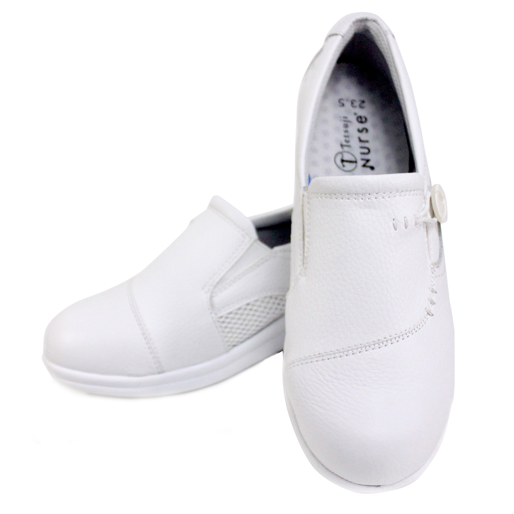ナースシューズ 白 ナースフュージョン l 疲れにくい 静音 送料無料