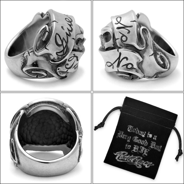 Rat Race / ラットレース GIVE NO TAKE SKULL RING 2 ギブノーテイク