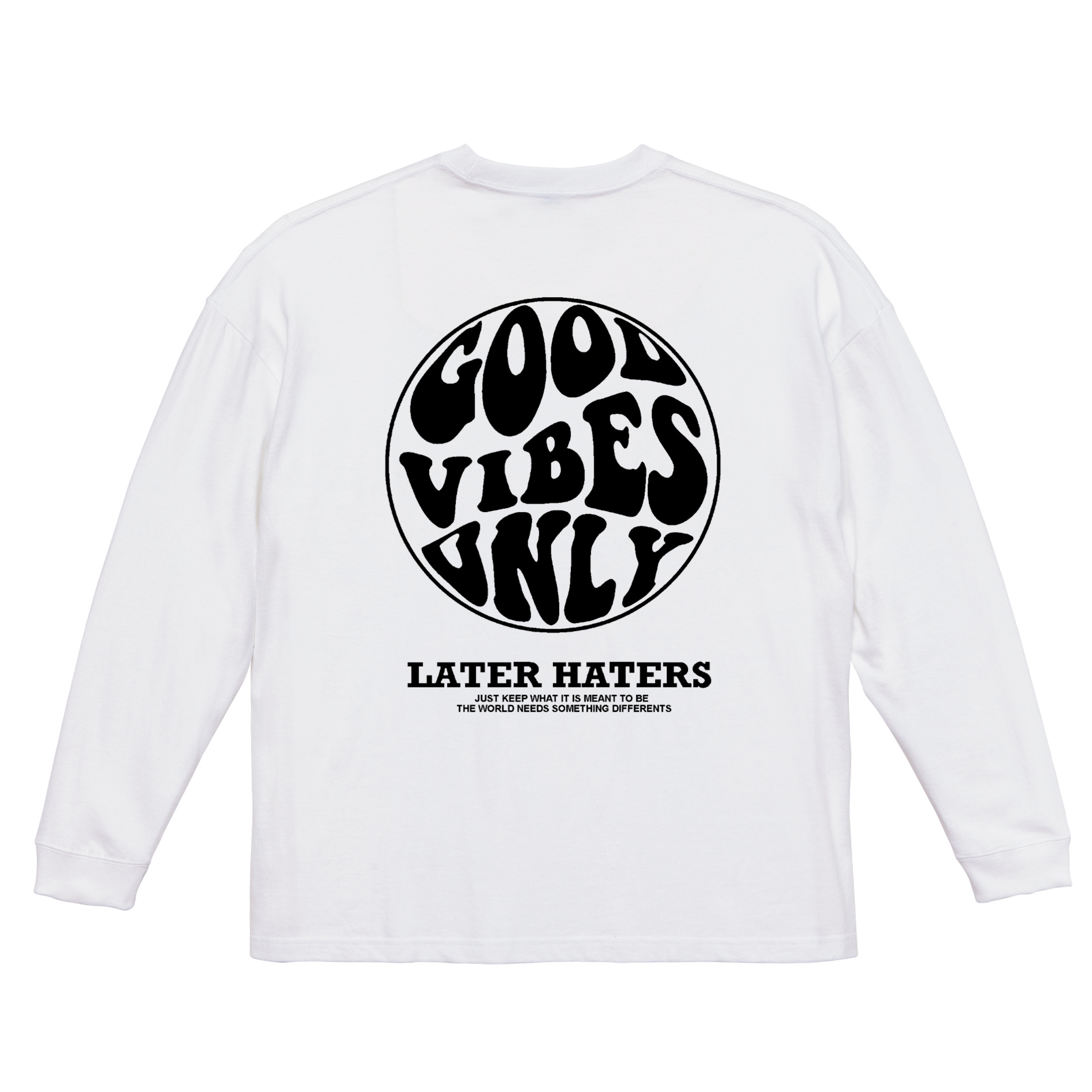 龍宮城　SHIBAI ビッグロングTシャツ　サイズ2 新品未開封 リブあり][ビッグシルエット]GOOD VIBES ONLY ロンT 長袖 ロング