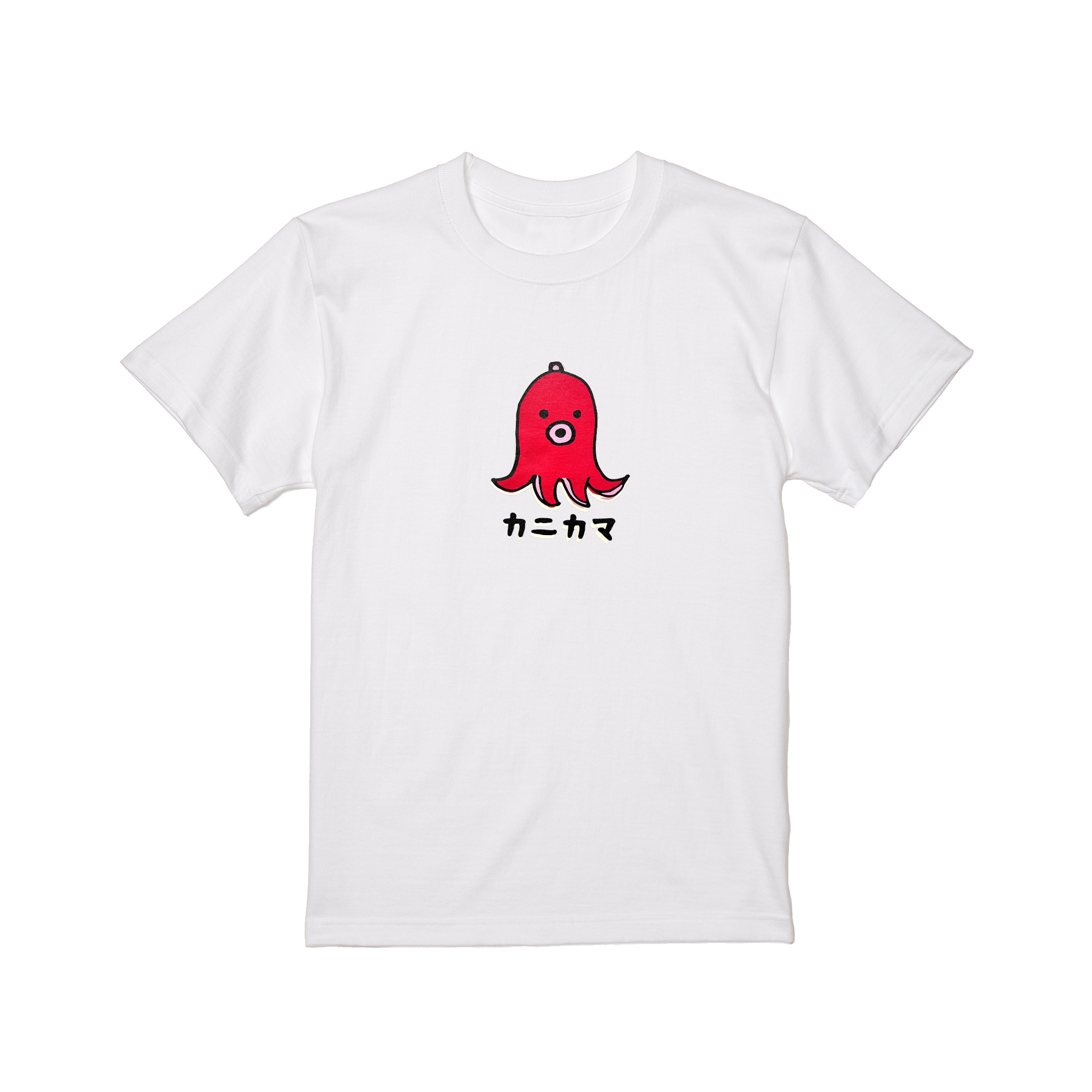 カニカマ たこウインナー Tシャツ 半袖 白 黒 大阪名物 なんでやねん