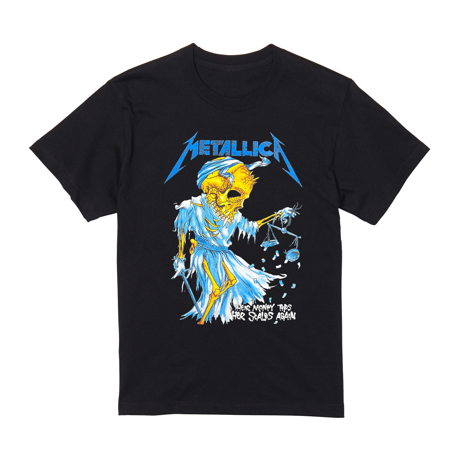 METALLICA メタリカ Tシャツ 半袖 黒 ヘヴィメタ ヘビメタ バンド ロック プリント ストリート 厚め しっかり生地 ゆったり ...
