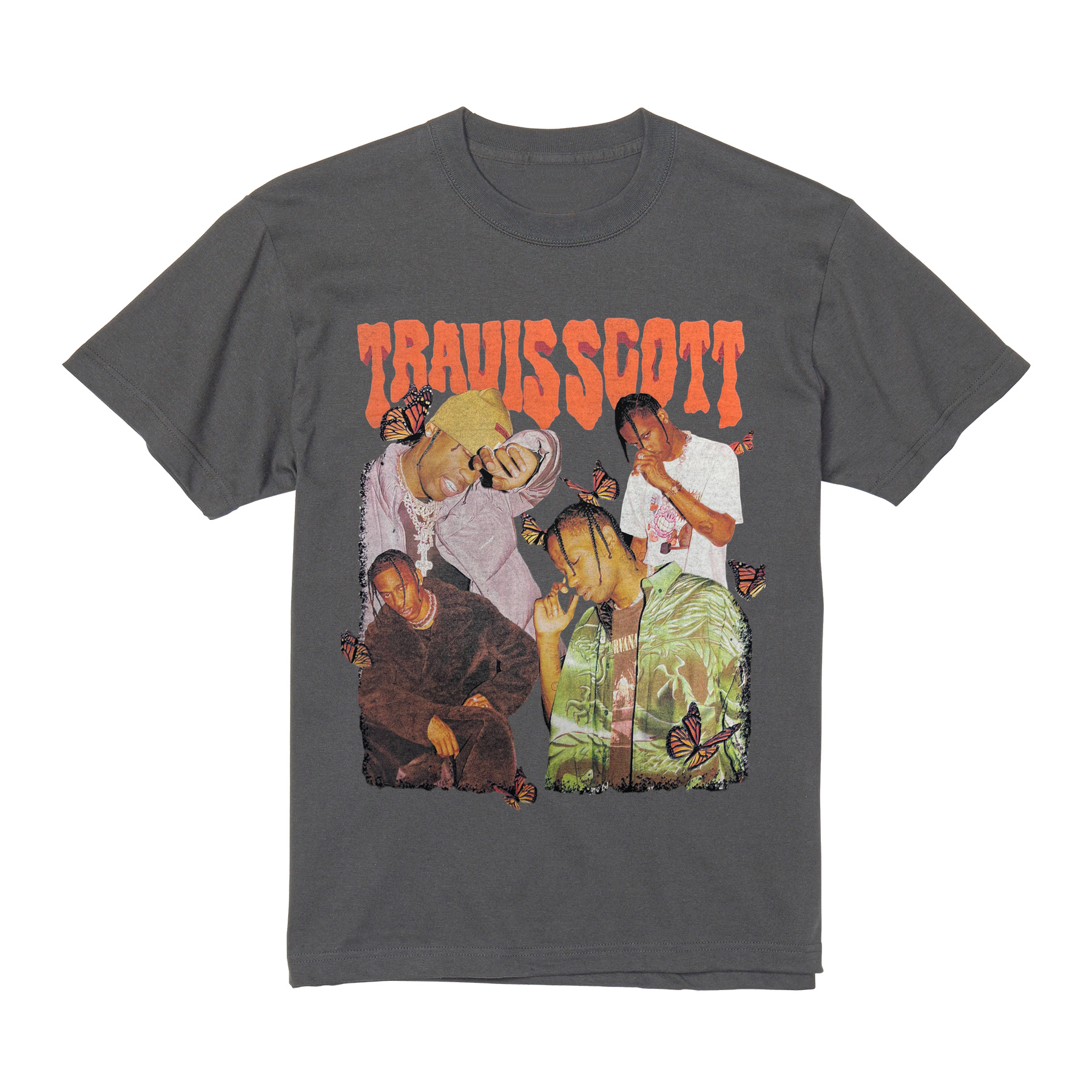 トラヴィススコット Travis Scott ラップ Tシャツ 半袖 白 黒 90年代 ヒップホップ ビンテージ プリント ストリート 厚め しっかり生地 ゆったり 大きめサイズ｜blackrebelstore｜03