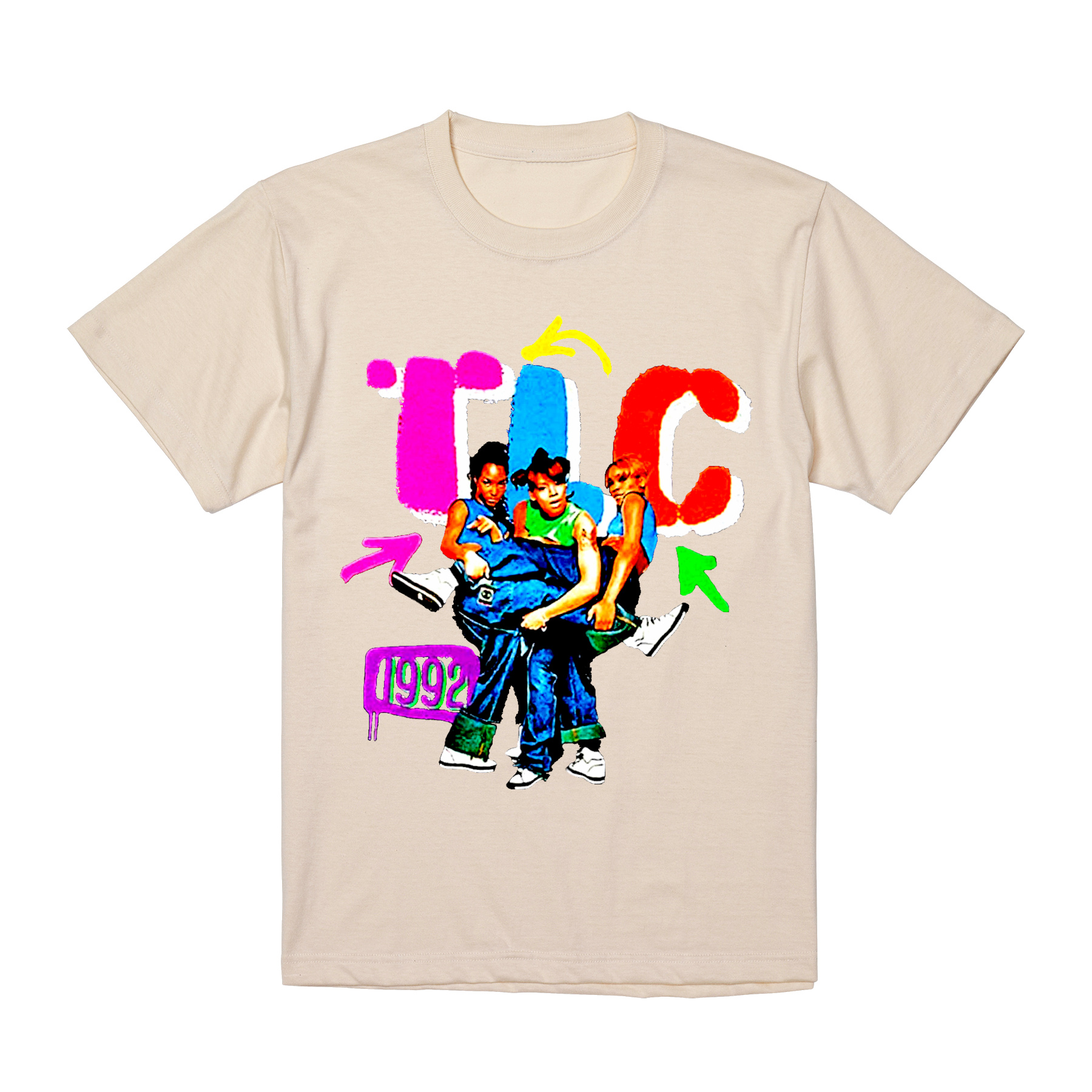TLC T-BozChilliLeftEye Tシャツ 半袖 黒 90年代 R&B ラップ