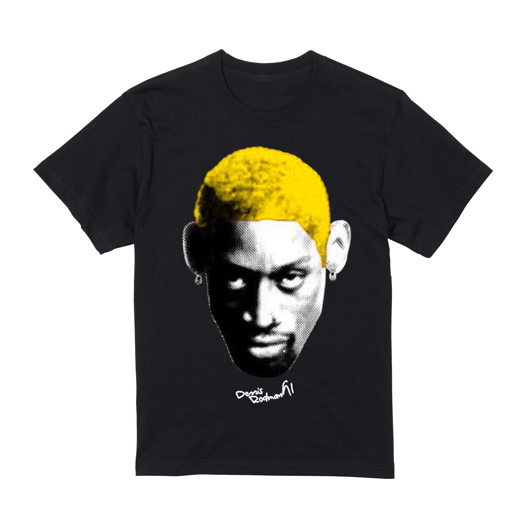 ロッドマン BIG FACE Tシャツ 半袖 黒 バスケ シカゴ・ブルズ 90