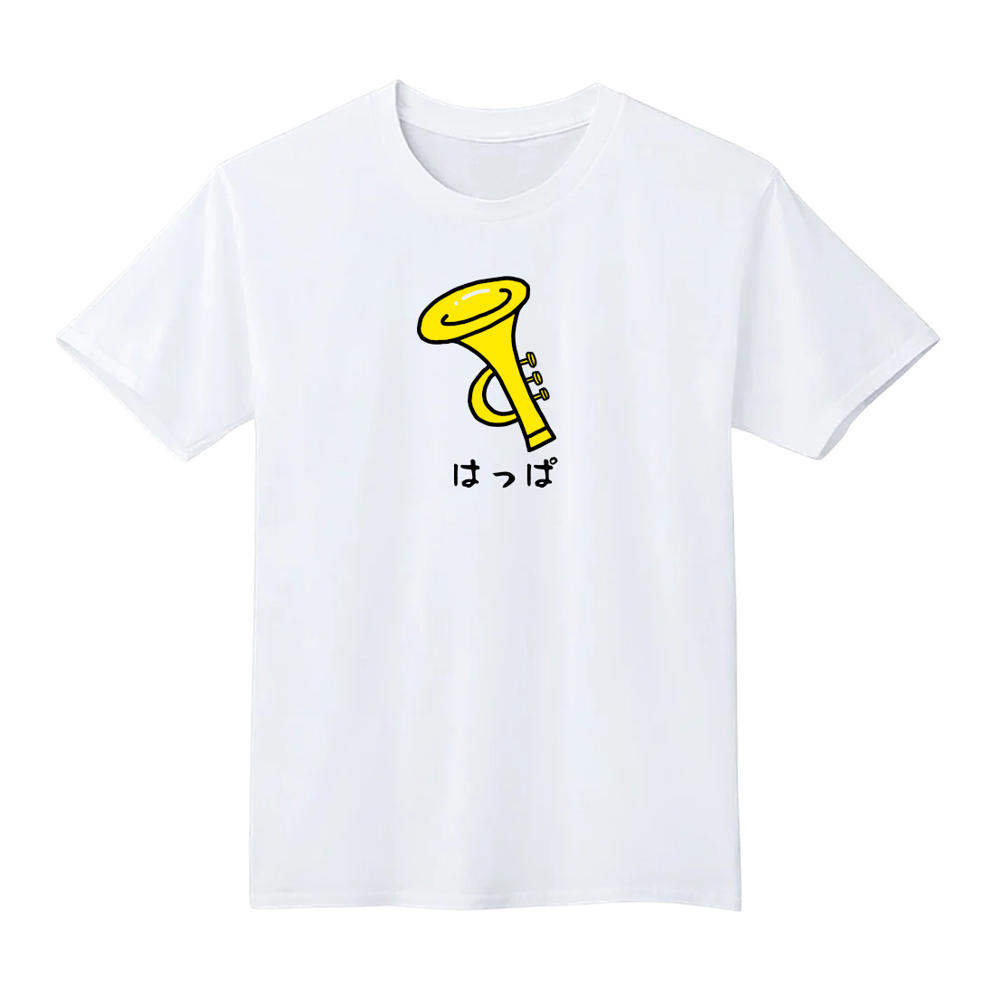 はっぱ ラッパ Tシャツ 半袖 白 黒 大阪名物 なんでやねん ギャグ ネタ