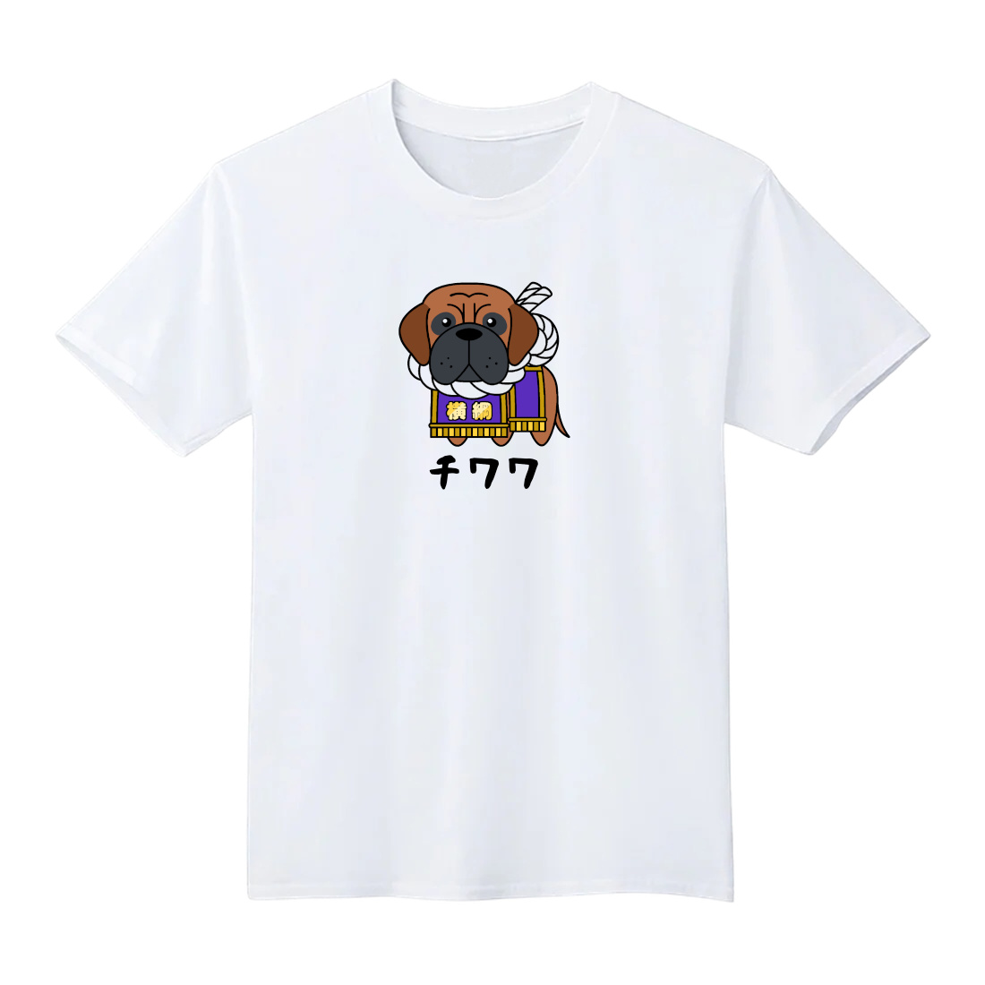チワワ 土佐犬 Tシャツ 半袖 白 黒 大阪名物 なんでやねん ギャグ ネタ