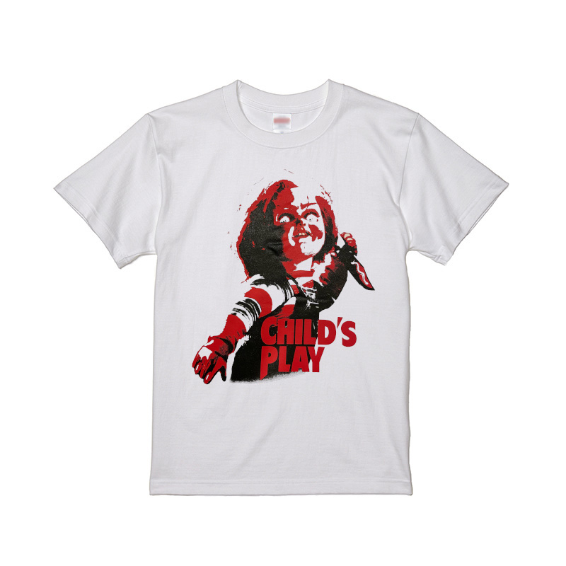 チャッキー Chucky パロディ Tシャツ ロックT バンドT ストリート オーバーサイズ ビックシルエット ユニセックス ホラー チャイルドプレイ  映画