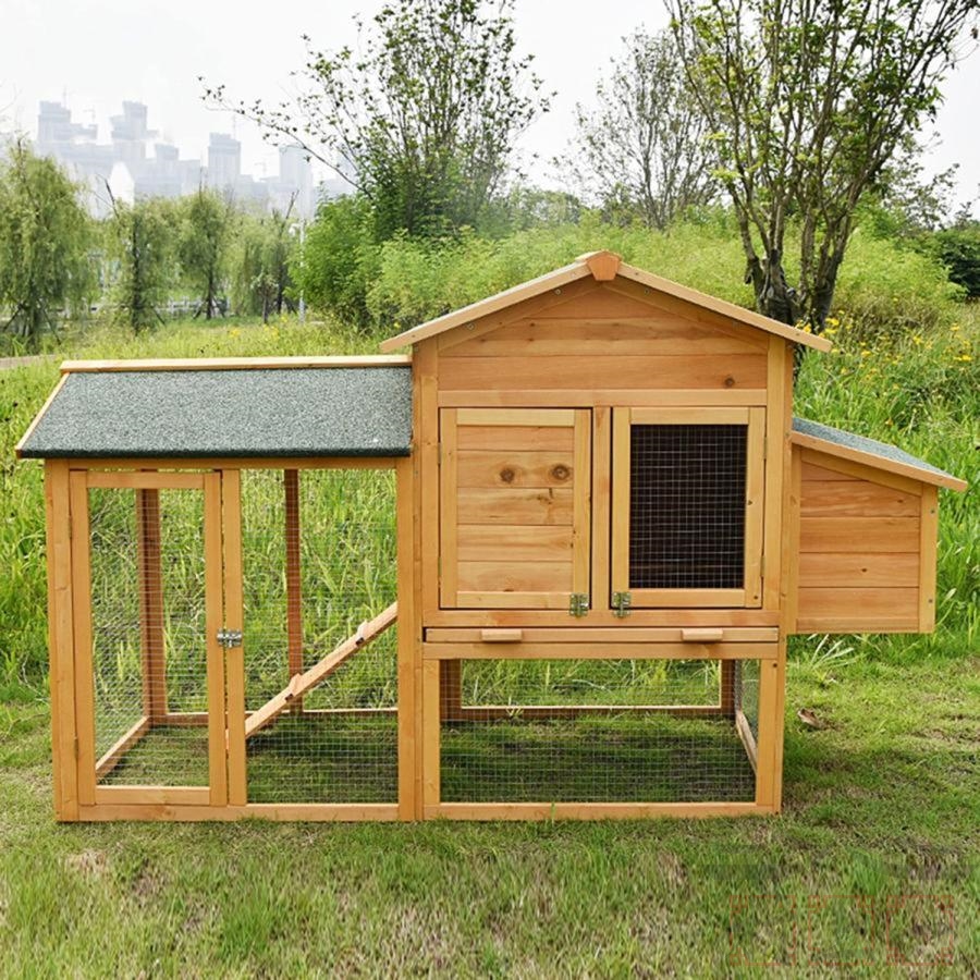 屋外 木製 大型 鳥かご 鳥ケージ 鶏鶏小屋チキンケージ2階屋外木製