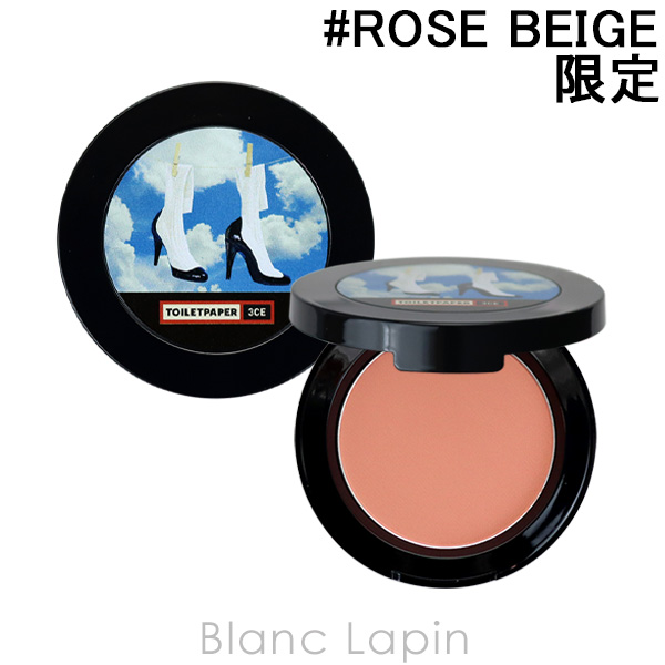 スリーコンセプトアイズ 3CE TOILETPAPER ムードレシピフェイスブラッシュ #ROSE BEIGE 5g [985690]【メール便可】｜blanc-lapin