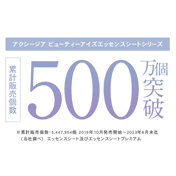 〔クーポン配布中〕アクシージア AXXZIA ビューティーアイズ エッセンスシート プレミアム プラス 60枚 アイケア [153091] |  | 10