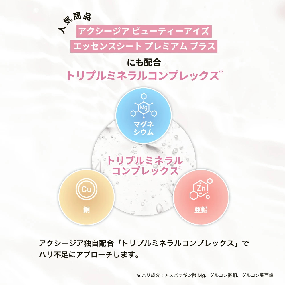 アクシージア AXXZIA ビューティーアイズ エッセンスシート プレミアム リミテッド 60枚 アイケア [154524] |  | 04