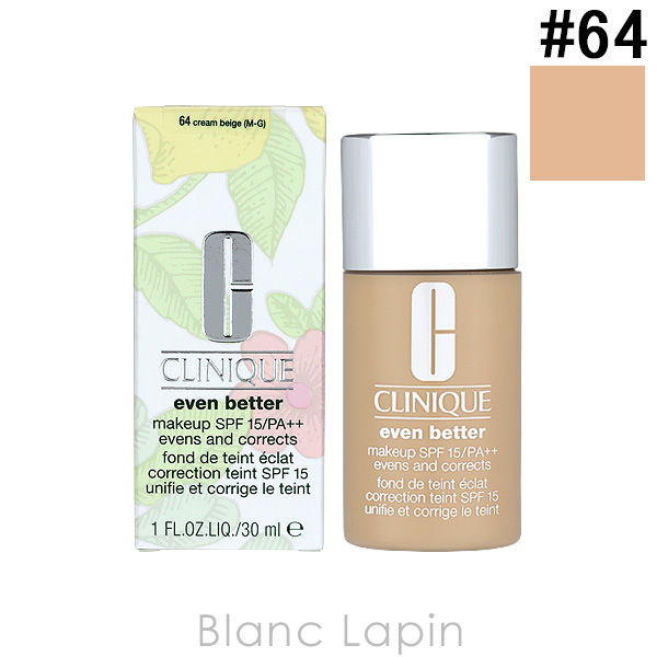 クリニーク CLINIQUE イーブンベターメークアップ15 #64 クリームベージュ 30ml [541767] : clihl0100014 :  BLANC LAPIN - 通販 - Yahoo!ショッピング