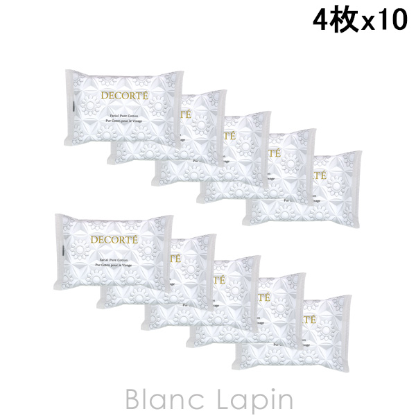 【ミニサイズセット】 コーセー コスメデコルテ COSME DECORTE フェイシャルピュアコットン 4枚 x10 ミニサイズ/その他 [089904] | DECORTE