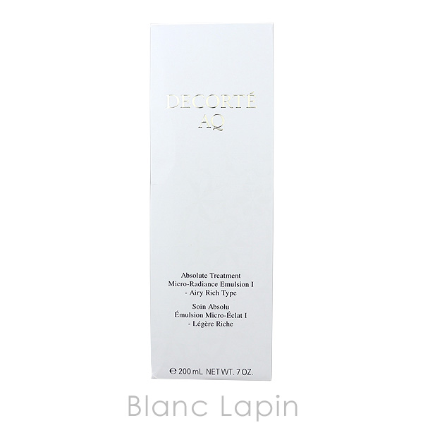 コーセー コスメデコルテ COSME DECORTE AQアブソリュートエマルジョンマイクロラディアンスI 200ml [378122] 爆買 | DECORTE | 03