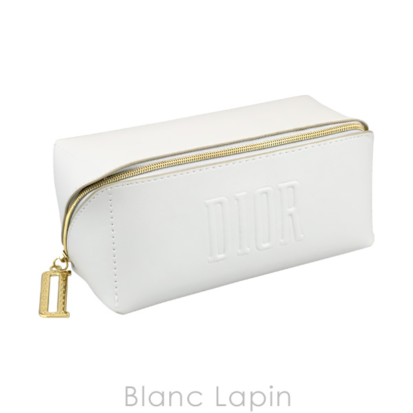 【ノベルティ】 クリスチャンディオール Dior コスメポーチ ワイドオープン #ホワイト [075631]｜blanc-lapin