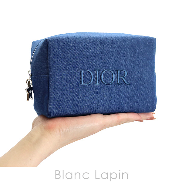 【ノベルティ】 クリスチャンディオール Dior コスメポーチ スクエア #ブルー [098333]｜blanc-lapin｜02