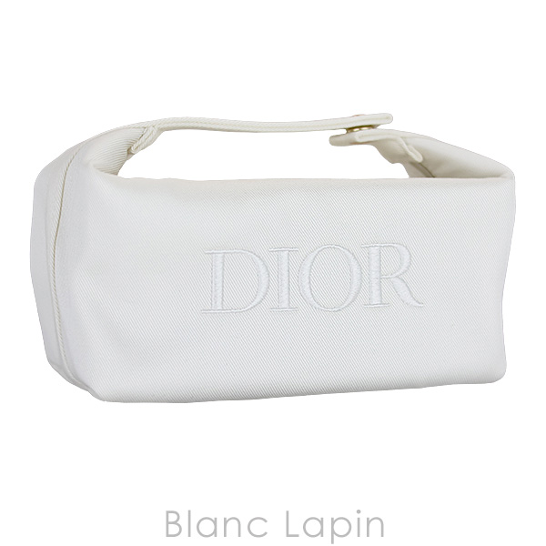 【バッグ・ポーチ汚れ】【ノベルティ】 クリスチャンディオール Dior ハンドルコスメポーチ #ホワイト [753906] | Christian Dior