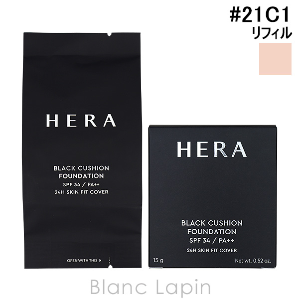 HERA クッションファンデーション本体➕リフィル 21C1 ヘラ HERA ブラック クッション ファンデーション リフィル #21C1 ROSE