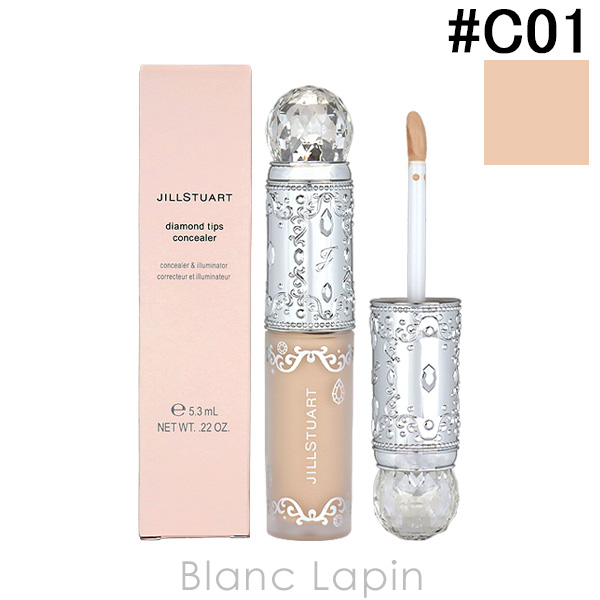 〔クーポン配布中〕ジルスチュアート JILL STUART ダイヤモンドティップスコンシーラー カバータイプ #C01 linen beige 5.3ml [579611]【メール便可】