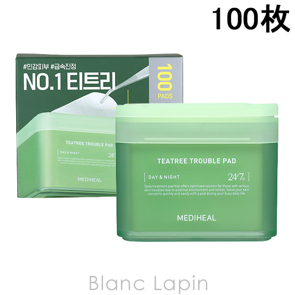 メディヒール MEDIHEAL ティーツリートラブルパッド 100枚 [058671]｜blanc-lapin