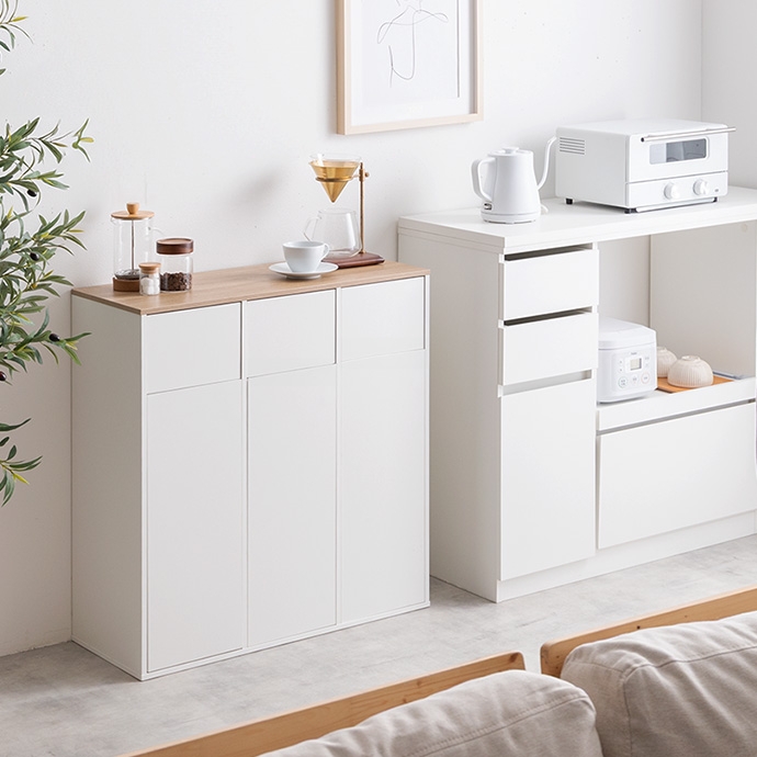 ゴミ箱 45リットル 45L 分別 3分別 ふた付き スリム ダストボックス