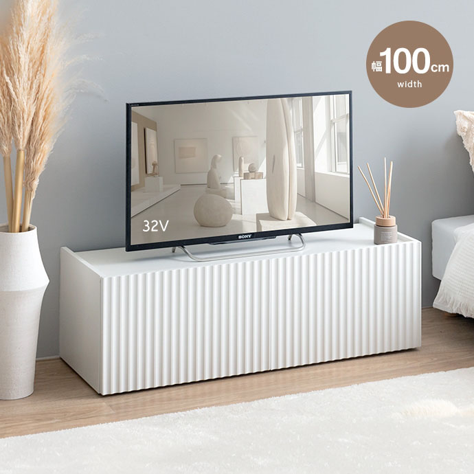 テレビ台 ローボード テレビボード 幅100 奥行35 22-32型 スリム 木製