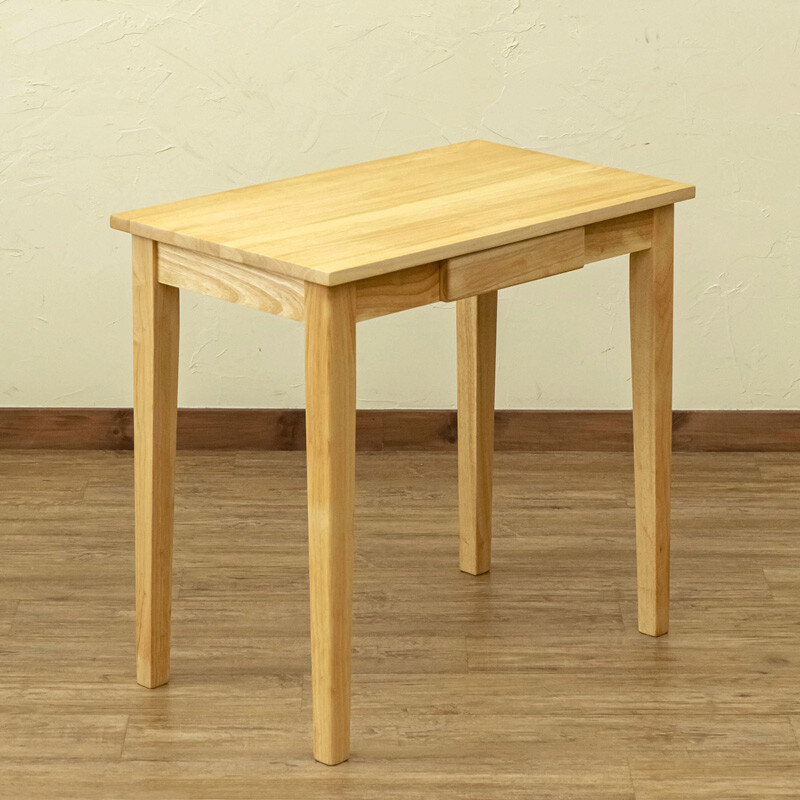 収納付き木製デスク 75cm