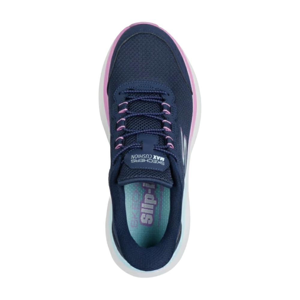 スケッチャーズ レディース スニーカー スリップインズ マックスクッショニング エンデバー - カルドバ 129474 手を使わず履ける SKECHERS Slip-ins MAX CUSHIONING ENDEAVOUR - CARDOVA レディース スニーカー ブラック/ピンク(BKPK) ネイビー/パープル(NVPR) 22.0cm-26.0cm SKECHERS（スケッチャーズ） レディース スニーカー スリップインズ