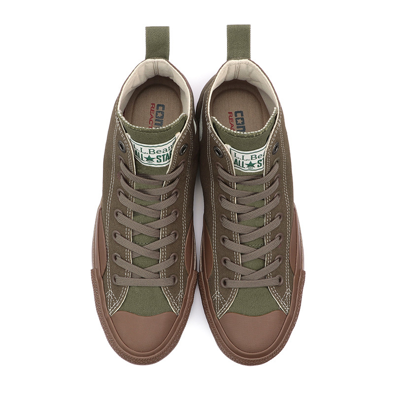【専用】CONVERSEALLSTAR100 L.L.Beanスニーカー カーキ コンバース CONVERSE レディース ハイカット スニーカー ALLSTAR