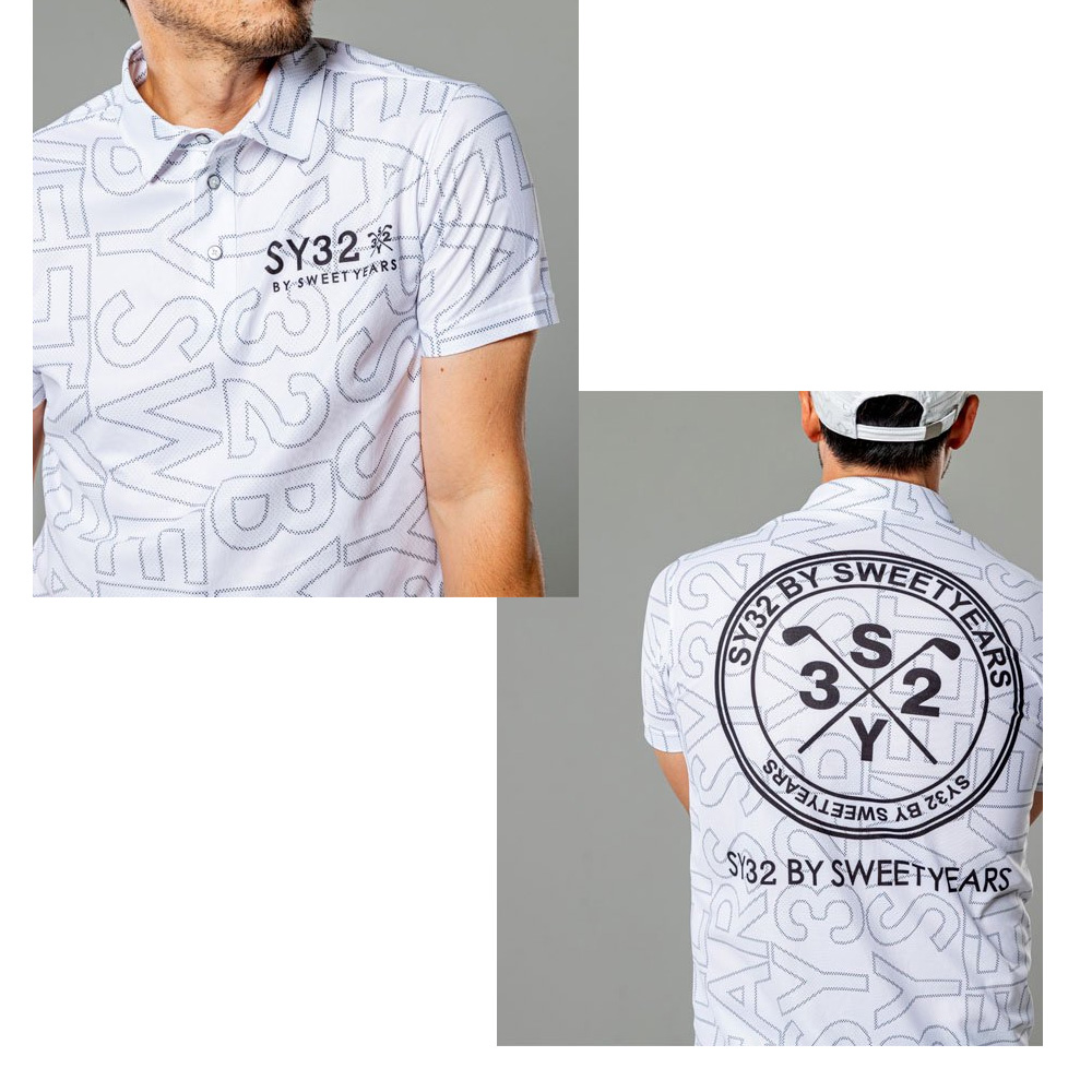 SY32 ゴルフウエア SYG マリン ロゴ ポロ SYG MARIN LOGO POLO 半袖ポロシャツ ショートスリーブ