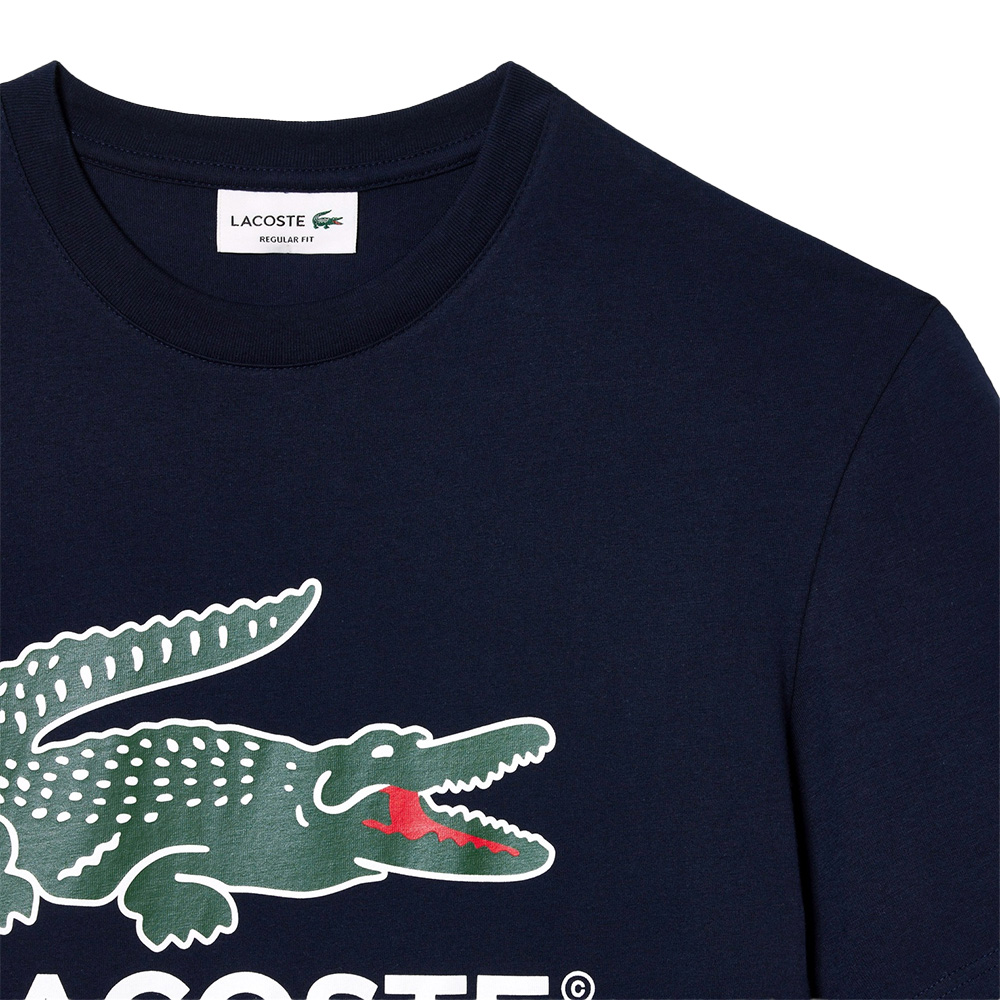 LACOSTE（ラコステ） メンズ Tシャツ ワニロゴグラフィックプリントT