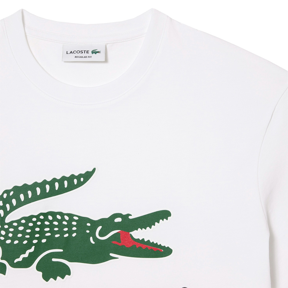 ジュンヤワタナベコムデギャルソン×ラコステ ワニロゴプリントTシャツ ホワイトM LACOSTE（ラコステ） メンズ Tシャツ ワニロゴグラフィックプリントT