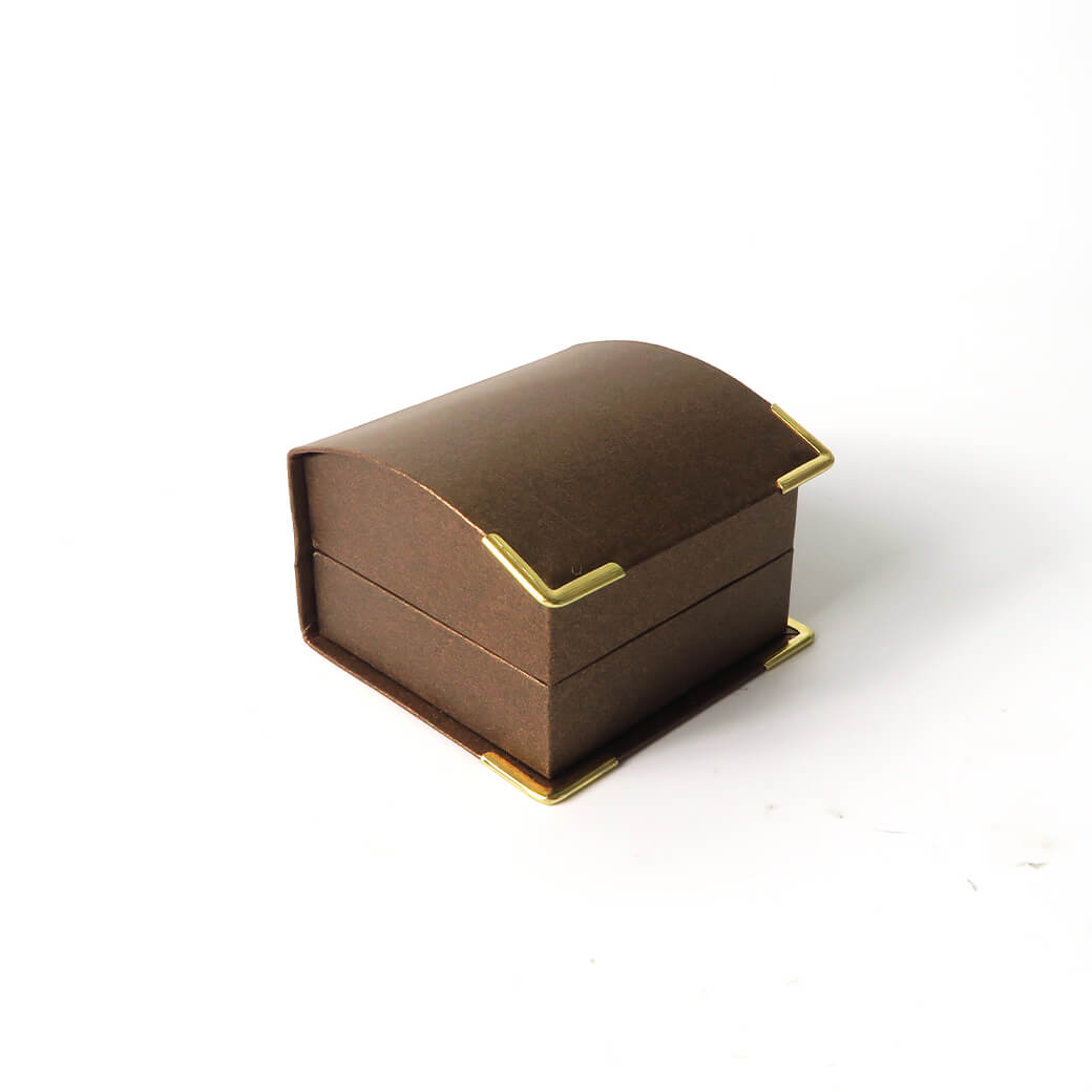 ブラウンリングBOX リングボックス プレゼント ギフト ブラウン ジュエリーボックス アクセサリー ケース ラッピング |  | 01
