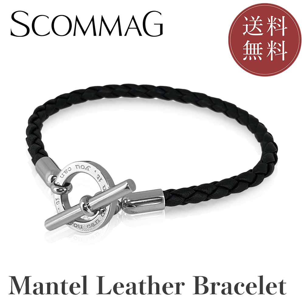 BLESS マンテルレザーブレスレット(L)【ステンレス ブレスレット 