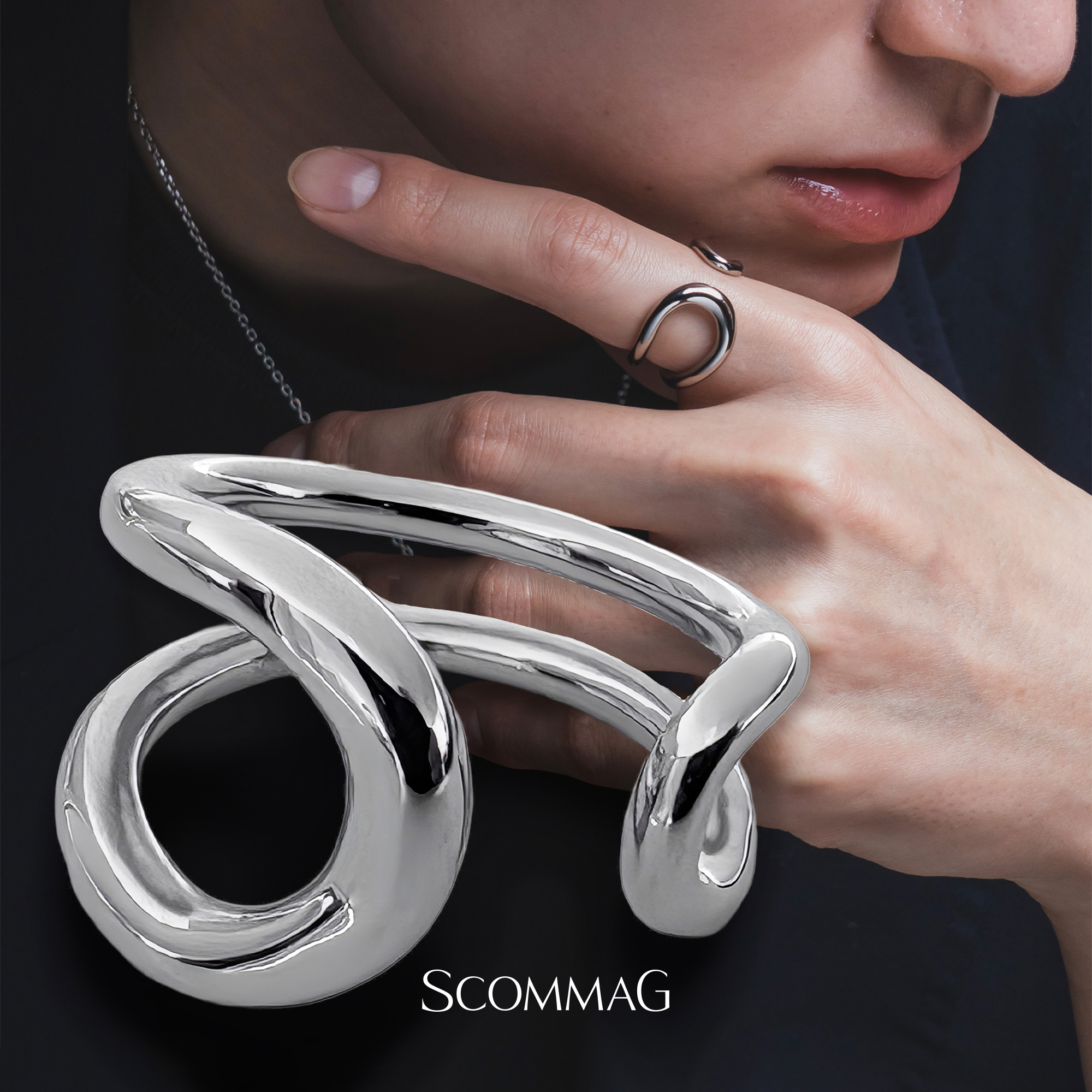 ニュアンスラインリング【ステンレス リング メンズ レディース SCOMMAG エスカマジー】送料無料 | BLESS