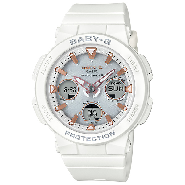 ベビーG ソーラー電波 CASIO BABY-G BGA-2500-select 21,0 腕時計 gショック ベージュ 女性 女子  ブラック/ベージュ/ホワイト/ ネイビー/ ブラウン