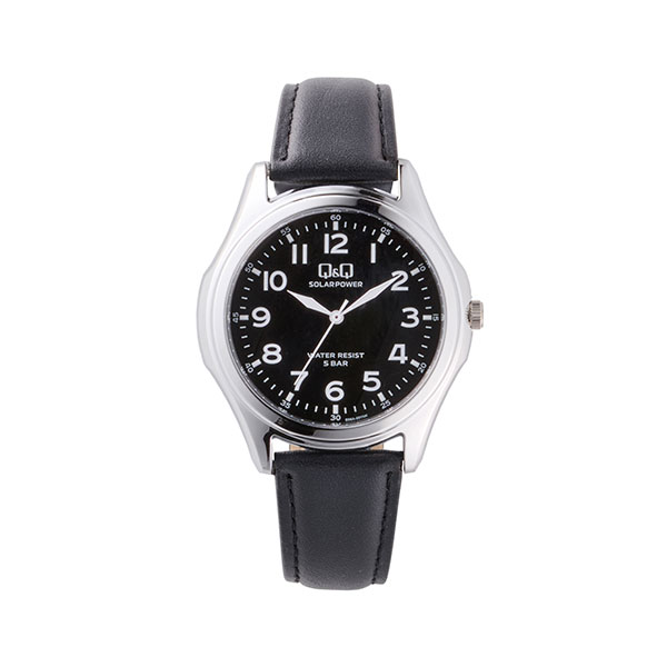 国内正規品 ソーラーウォッチ 42ミリサイズ アナログ時計 メンズサイズ 腕時計 シンプル 5気圧防水 [ネコポス配送] シチズン Q&Q E06A-select  ソーラー充電 | Q&Q | 01