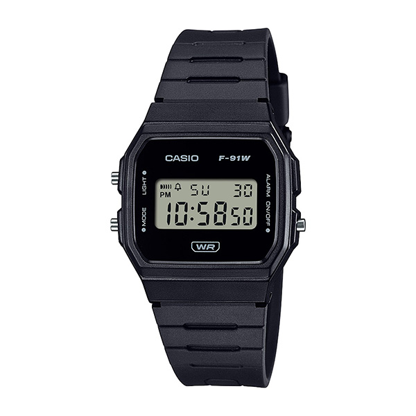 CASIO F-91WB デジタル腕時計 ブラック　サウナバンドカスタム CASIO F-91W デジタル腕時計 ブラック サウナバンドカスタム