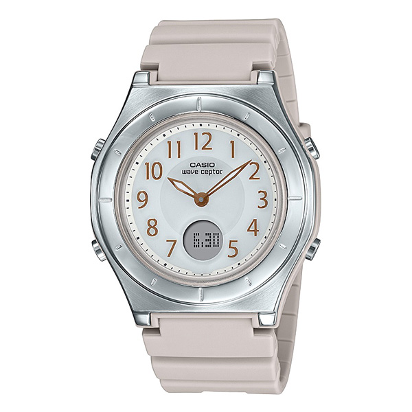 国内正規保証 腕時計 レディース ソーラー 電波 防水 カシオ ウェーブセプター ブラック ホワイト グレージュ LWA-M145 17,0 プレゼント
