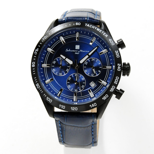サルバトーレ・マーラ（SALVATORE MARRA） メンズ 腕時計 レザーバンド
