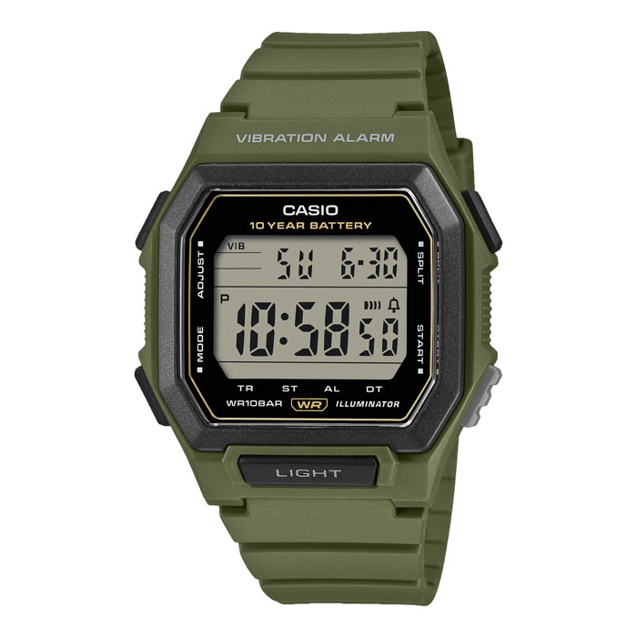 CASIO（カシオ） デジタル バイブレーションアラーム 10気圧防水 