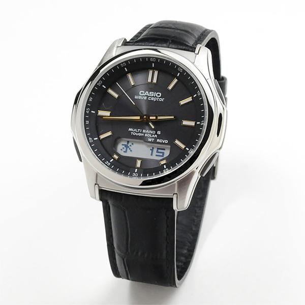 父の日 ギフト プレゼント CASIO 電波ソーラー 腕時計 メンズ WVA-M630L select カシオ ソーラー電波時計 腕時計 レザーバンド 皮ベルト｜blessyou｜02