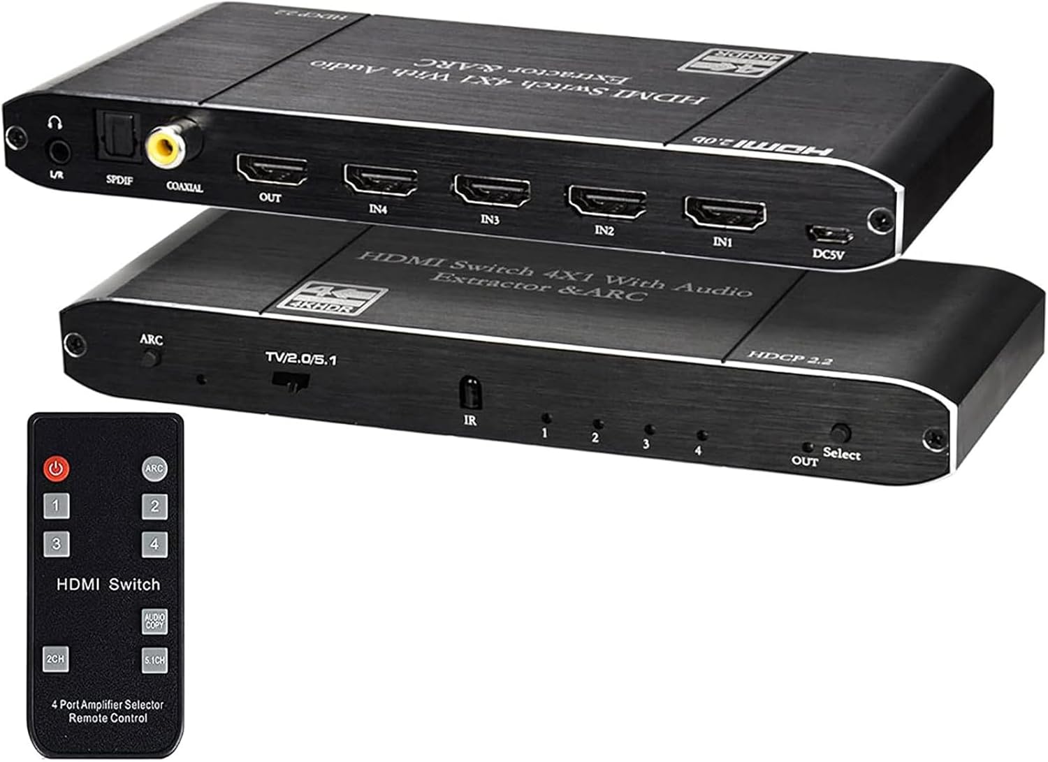 Amazon.co.jp: HDMI2.0切替器3入力1出力自動＆手動切替 4K60Hz3D