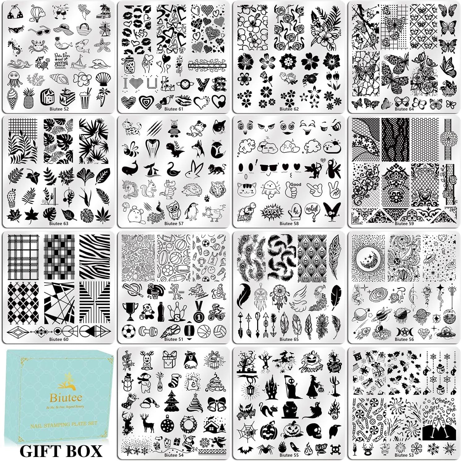 19日限定10倍P付] ネイルスタンププレート15セット ネイルプリント鉄板