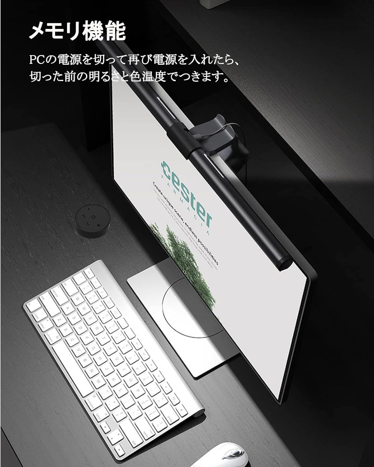 Iseebiz モニターライト リモコン付き バーライト デスクライト 41cm
