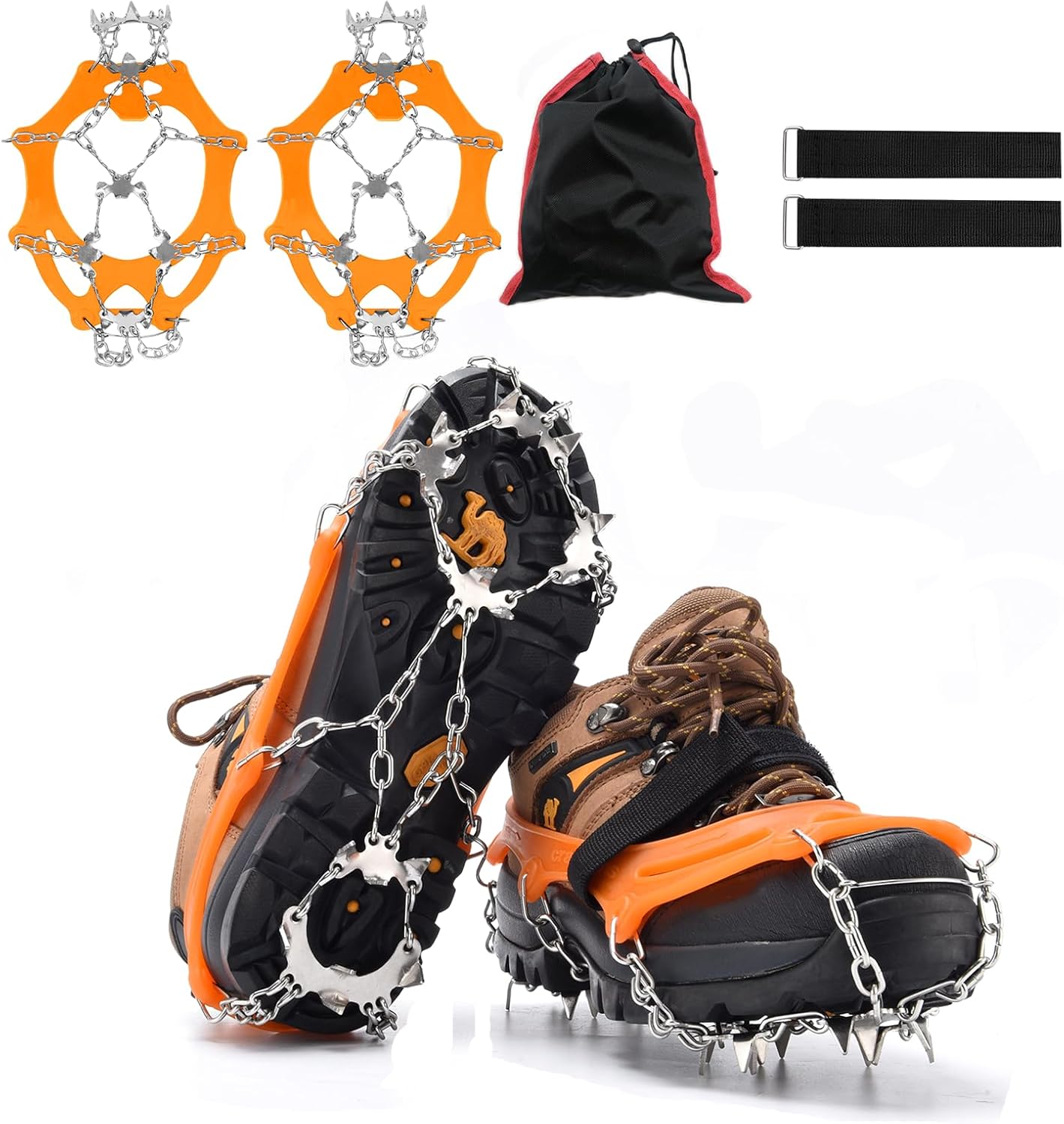 11日限定10倍P付] アイゼン 19本爪 スノースパイク チェーンスパイク