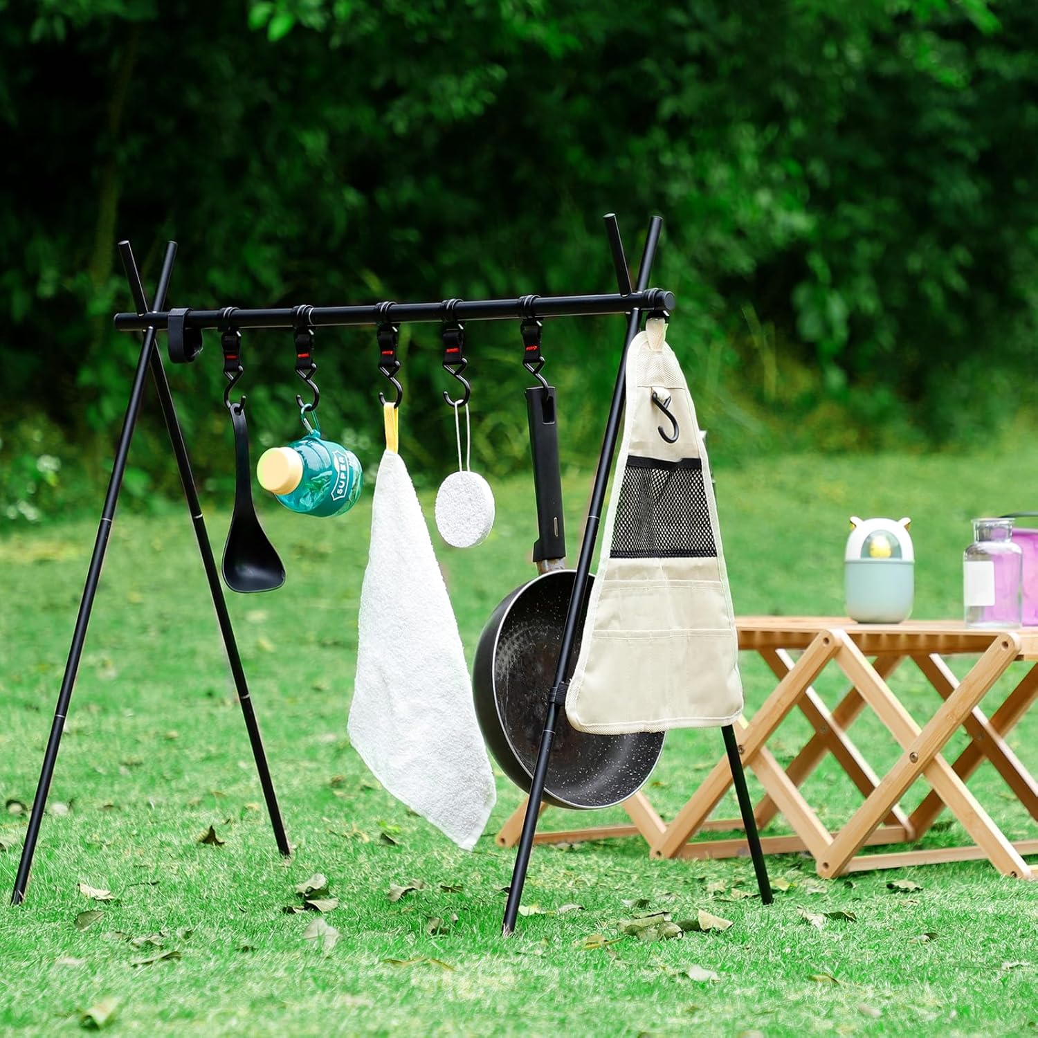 9日限定10倍P付] Cyfie ハンギングラック ランタンスタンド 5つラック