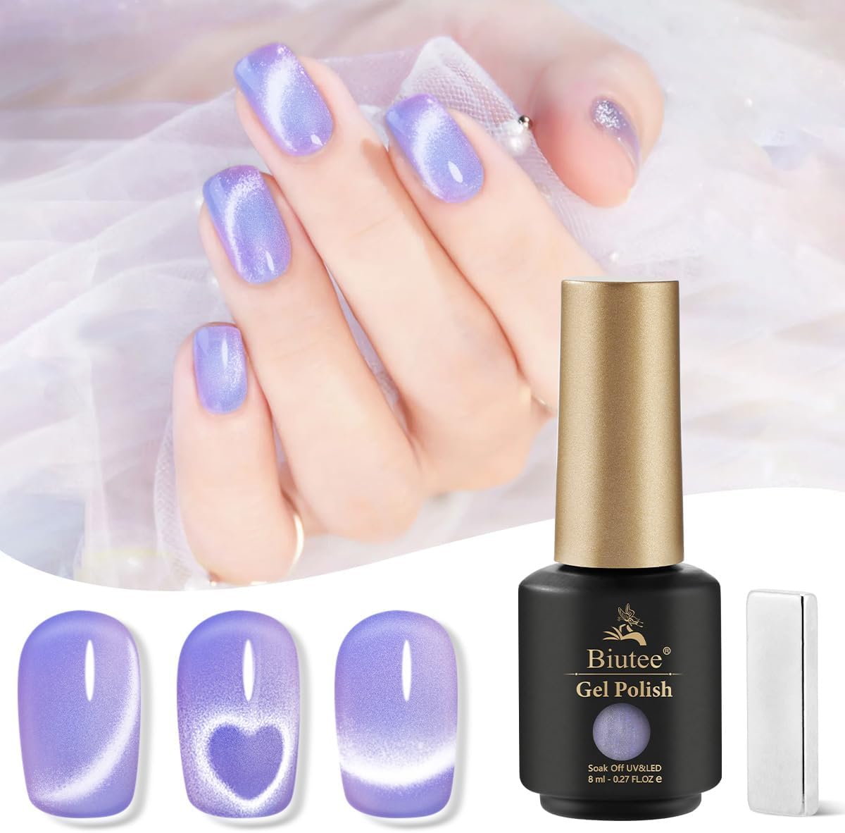マグネットネイル ジェルネイル カラー 8ML Biutee ジェル キャット 